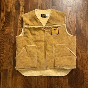 Vintage swingster sherpa lined vest size XL